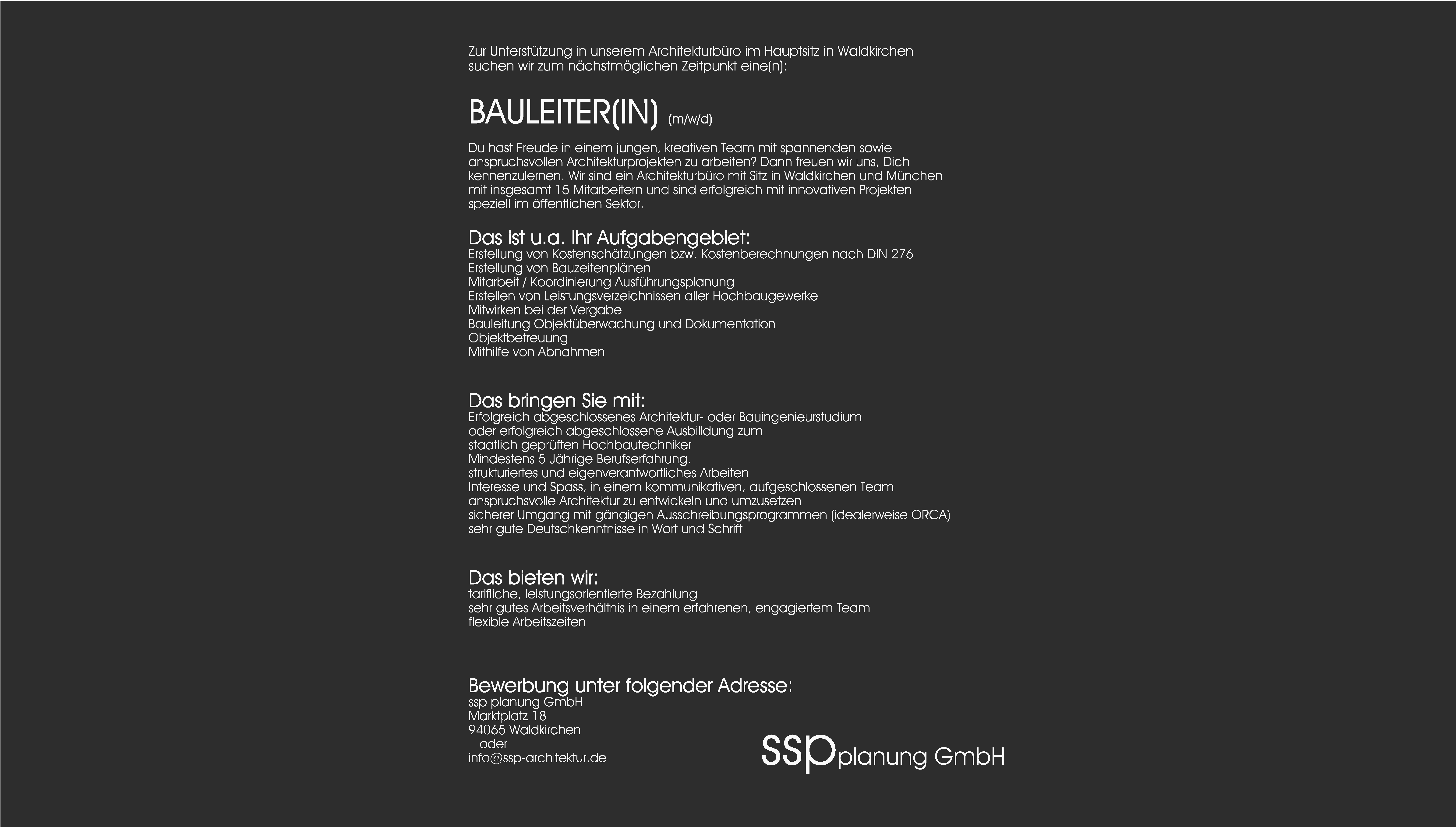 ssp Planung - Aktuelles